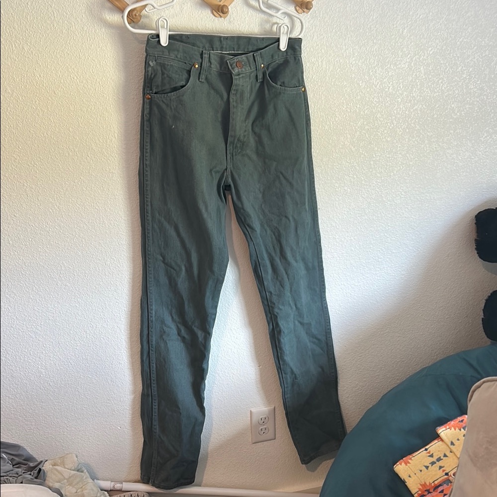 Wrangler Women's Straight Leg Jeans - Dark Green